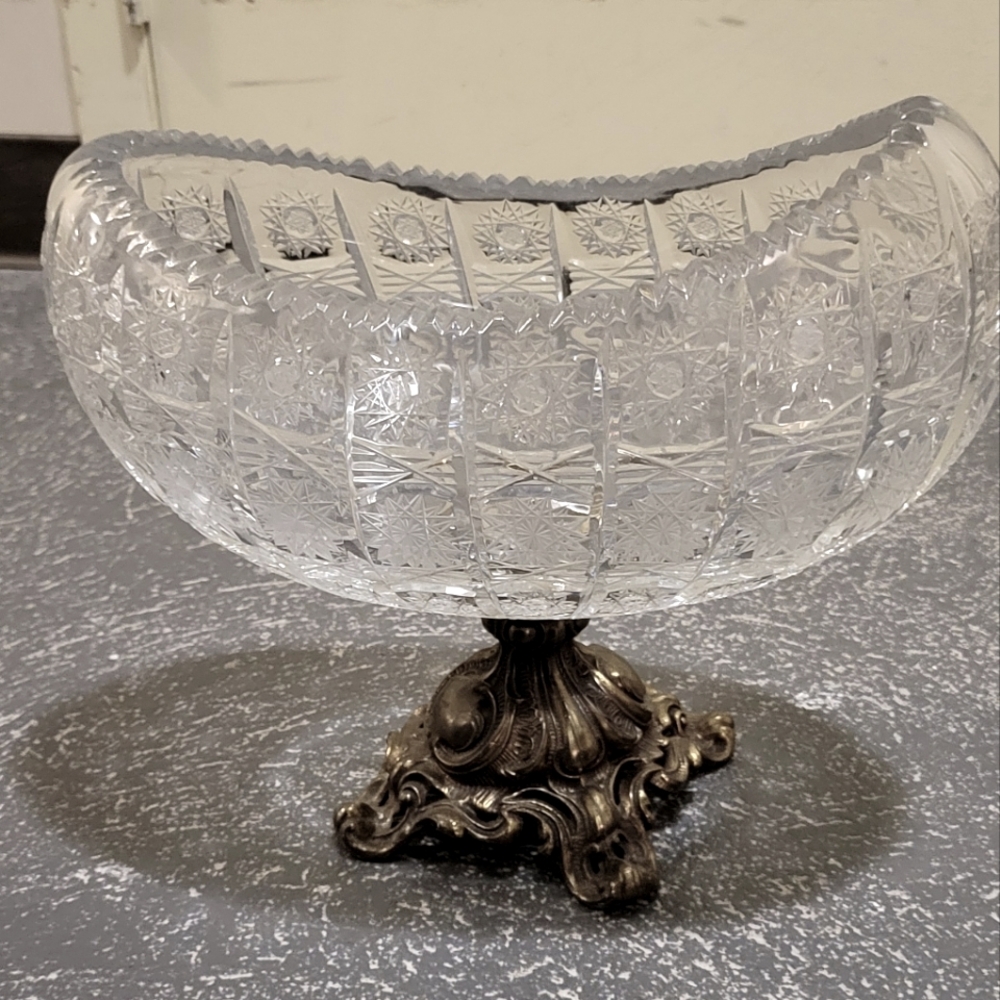 Carved crystal centerpiece